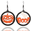 1 Pair Casual Simple Style Commute Pumpkin Wood Drop Earrings