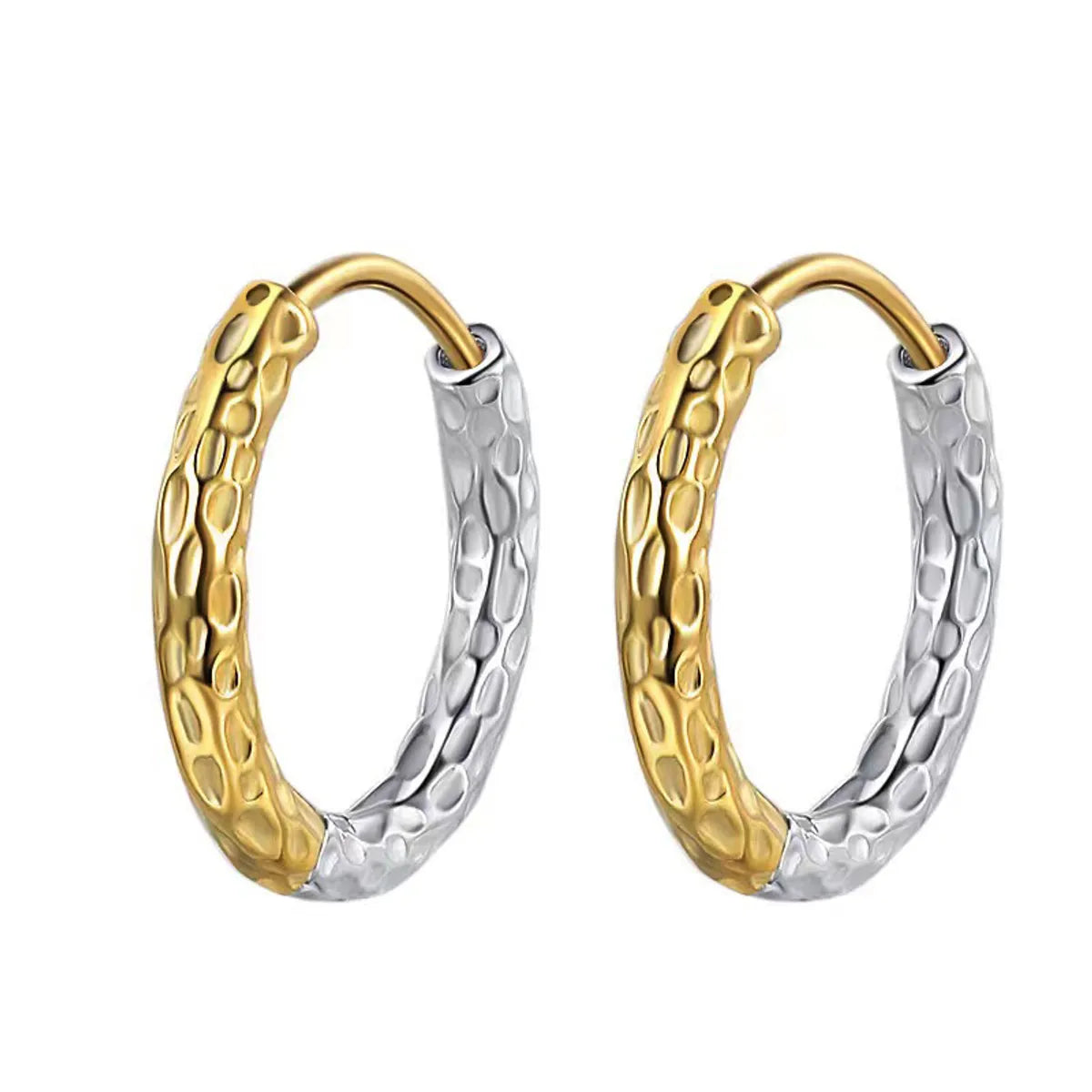 1 Pair Casual Simple Style Geometric 304 Stainless Steel 18K Gold Plated Earrings