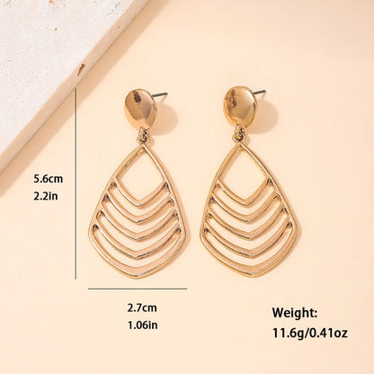 1 Pair Casual Simple Style Geometric Alloy Drop Earrings