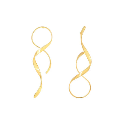 1 Pair Casual Simple Style Geometric Asymmetrical Plating Alloy Ear Studs