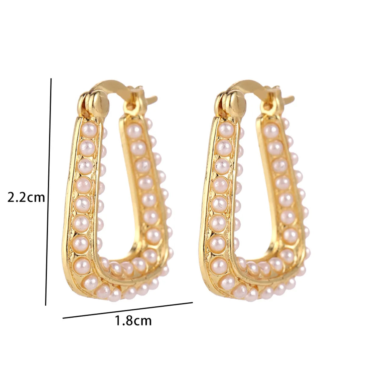 1 Pair Casual Simple Style Geometric Flower Bow Knot Plating Copper Hoop Earrings