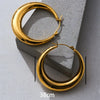 1 Pair Casual Simple Style Geometric Inlay Titanium Steel Pearl Zircon Ear Cuffs Earrings Ear Studs