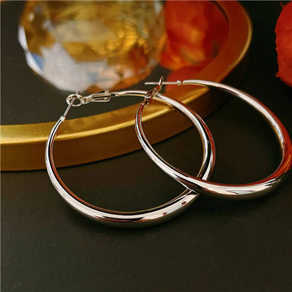 1 Pair Casual Simple Style Geometric Plating Copper Earrings