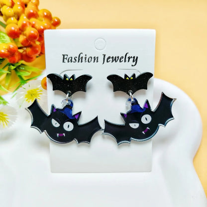 1 Pair Casual Simple Style Geometric Pumpkin Butterfly Arylic Drop Earrings