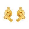 1 Pair Casual Simple Style Knot 304 Stainless Steel 18K Gold Plated Ear Studs