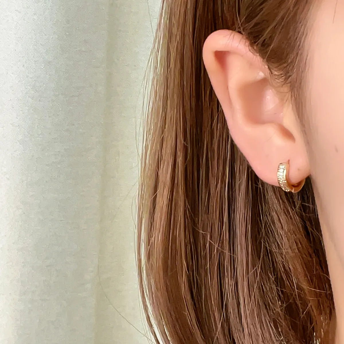 1 Pair Casual Simple Style Shiny Round Plating Inlay Copper Zircon Earrings