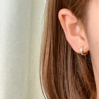 1 Pair Casual Simple Style Shiny Round Plating Inlay Copper Zircon Earrings