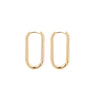 1 Pair Casual Simple Style Square Lightning Plating Alloy Earrings