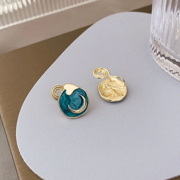 1 Pair Casual Simple Style Sun Star Moon Asymmetrical Enamel Plating Alloy Ear Cuffs Ear Studs