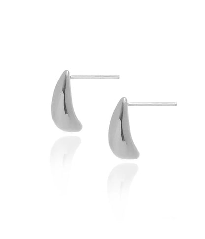 1 Pair Casual Simple Style Water Droplets Plating 304 Stainless Steel Ear Studs