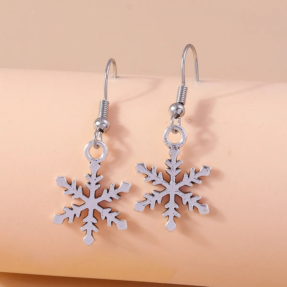 1 Pair Casual Streetwear Christmas Tree Snowflake Zinc Alloy Drop Earrings