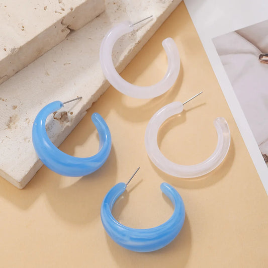 1 Pair Casual Streetwear Geometric Arylic Ear Studs