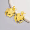 1 Pair Casual Streetwear Sun Heart Shape Iron Drop Earrings