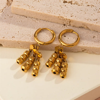 1 Pair Casual Sweet Commute Geometric Plating 304 Stainless Steel 18K Gold Plated Drop Earrings