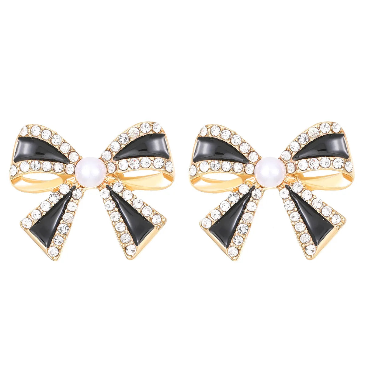 1 Pair Casual Sweet Simple Style Bow Knot Alloy Ear Studs