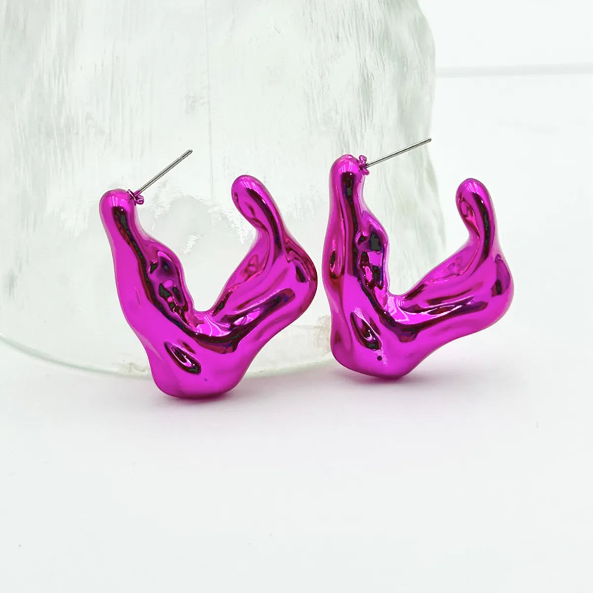 1 Pair Casual Sweet Simple Style Geometric Plating Arylic Ear Studs