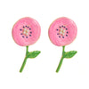 1 Pair Casual Vacation Classic Style Flower Ginkgo Leaf Enamel Inlay Alloy Pearl Gold Plated Ear Studs