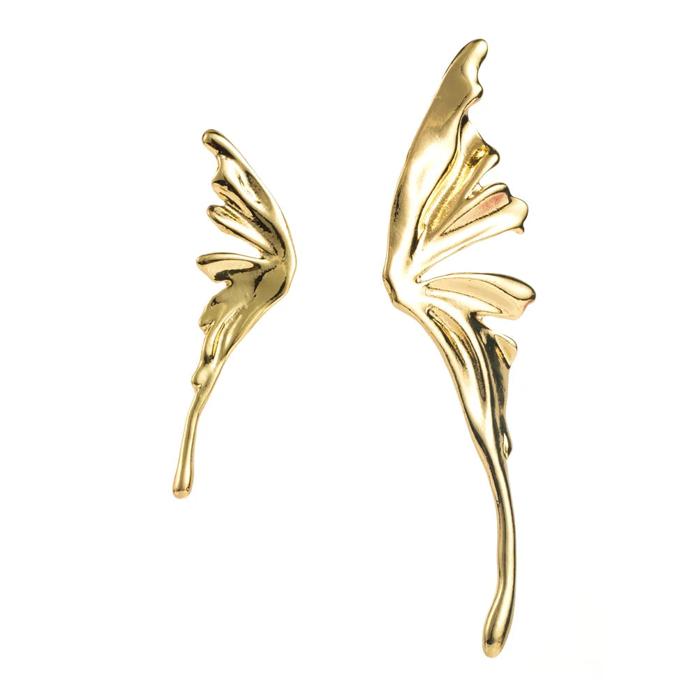 1 Pair Casual Vacation Classic Style Oval Wings Alloy Gold Plated Silver Plated Ear Studs