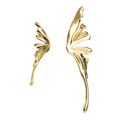 1 Pair Casual Vacation Classic Style Oval Wings Alloy Gold Plated Silver Plated Ear Studs