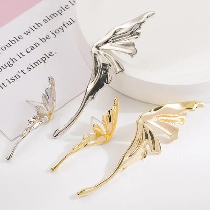 1 Pair Casual Vacation Classic Style Oval Wings Alloy Gold Plated Silver Plated Ear Studs