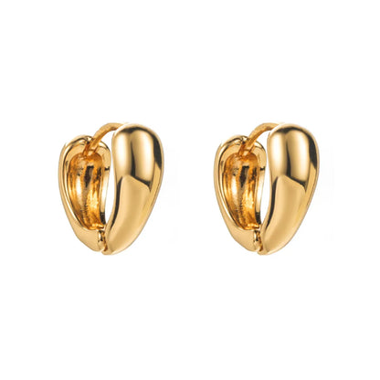 1 Pair Casual Vacation Classic Style Solid Color Plating Alloy 14K Gold Plated Earrings