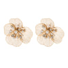 1 Pair Casual Vacation Flower Plating Alloy Gold Plated Silver Plated Ear Studs