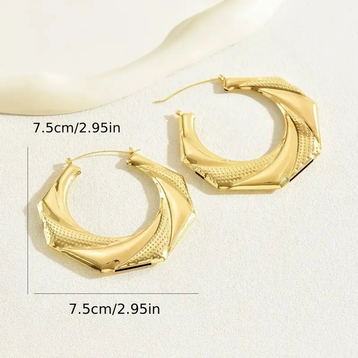 1 Pair Casual Vacation Geometric Irregular Alloy Drop Earrings