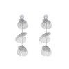 1 Pair Casual Vacation Leaf Inlay Copper Zircon Drop Earrings