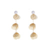 1 Pair Casual Vacation Leaf Inlay Copper Zircon Drop Earrings