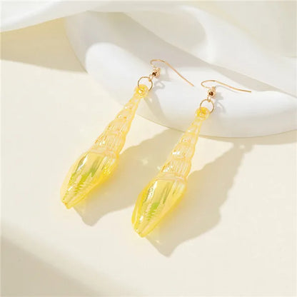 1 Pair Casual Vacation Marine Style Conch Arylic Drop Earrings