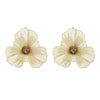 1 Pair Casual Vacation Modern Style Flower Hollow Out Inlay Alloy Rhinestones Gold Plated Silver Plated Ear Studs