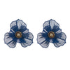 1 Pair Casual Vacation Modern Style Flower Hollow Out Inlay Alloy Rhinestones Gold Plated Silver Plated Ear Studs