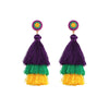 1 Pair Casual Vacation Tassel Alloy Drop Earrings