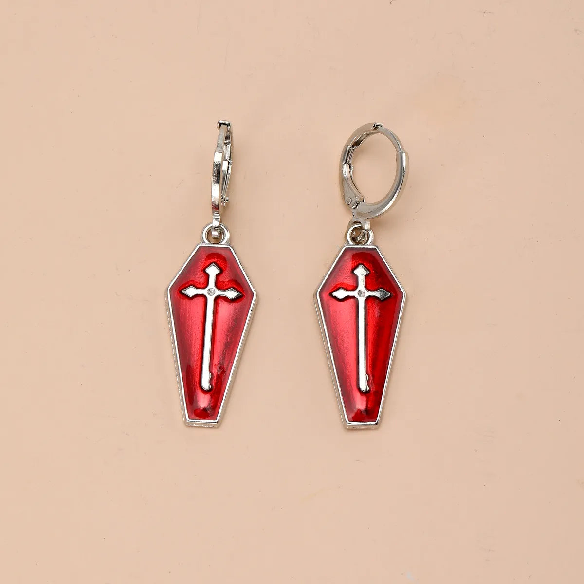 1 Pair Casual Vintage Style Cross Alloy Drop Earrings