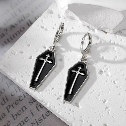 1 Pair Casual Vintage Style Cross Alloy Drop Earrings