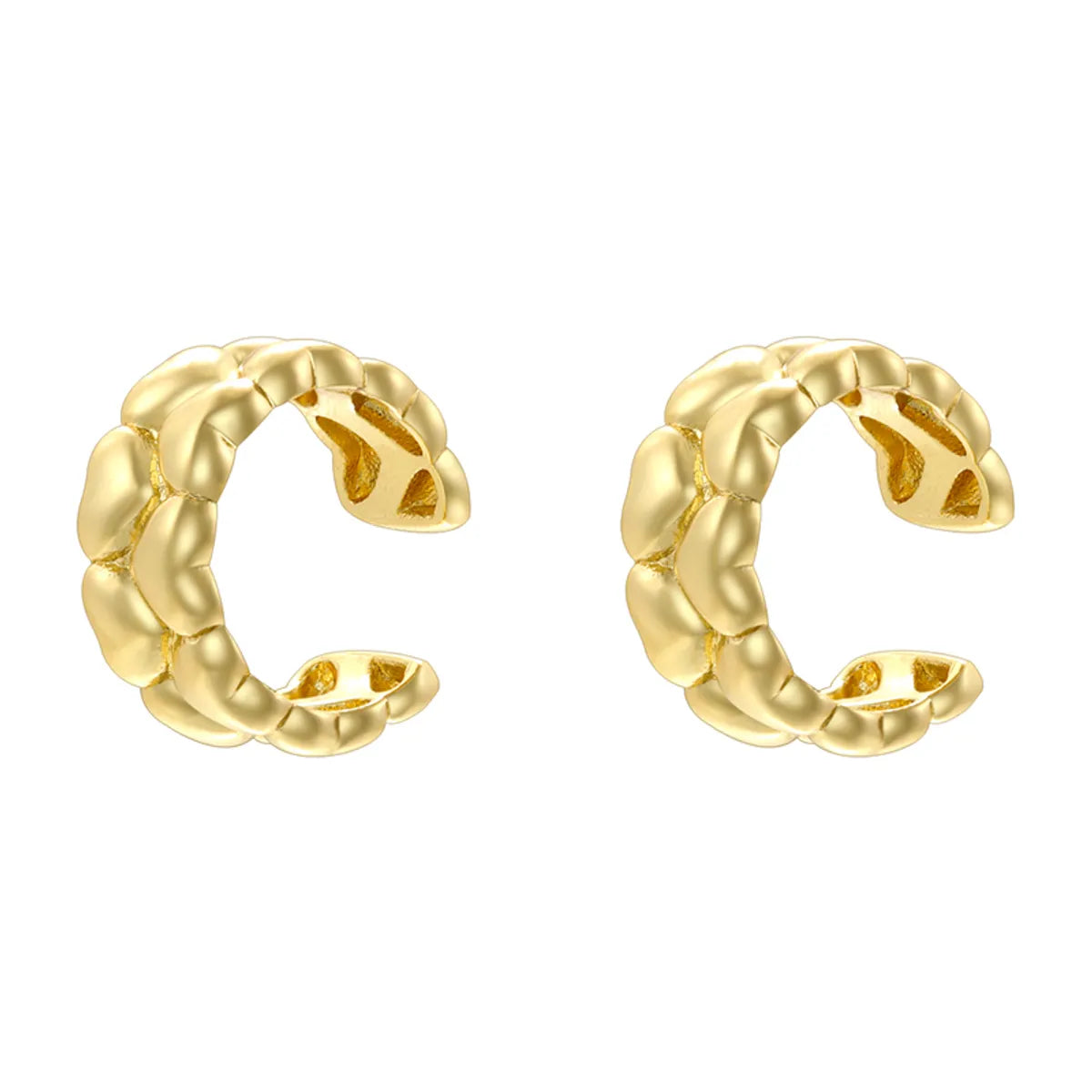 1 Pair Casual Vintage Style Simple Style Rhombus Gear Plating Inlay Copper Zircon 18K Gold Plated Ear Studs