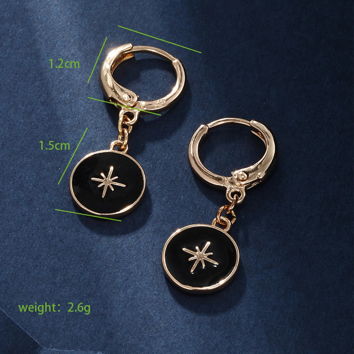 1 Pair Casual Xuping Simple Style Geometric Plating Copper Alloy 18k Gold Plated Drop Earrings