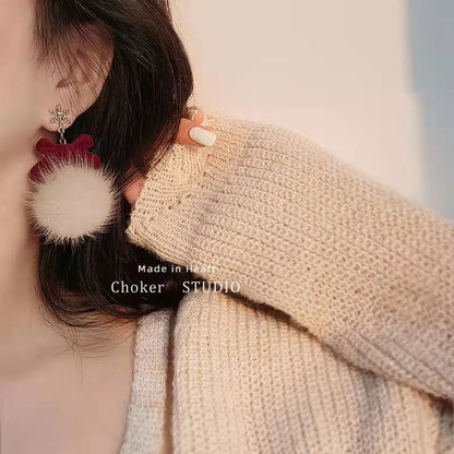 1 Pair Chinoiserie Simple Style Streetwear Bow Knot Alloy Drop Earrings