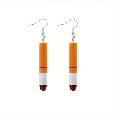 1 Pair Classic Style Color Block Resin Drop Earrings