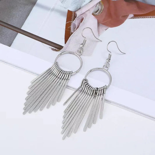 1 Pair Classic Style Geometric Alloy Drop Earrings