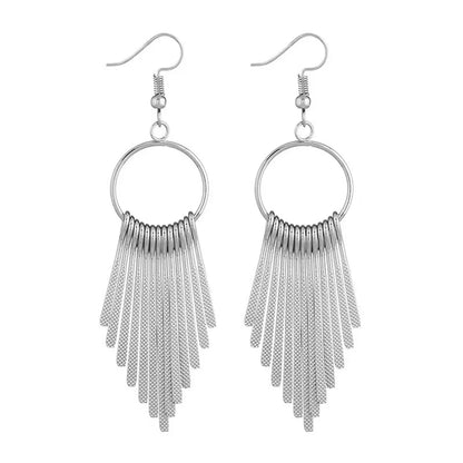 1 Pair Classic Style Geometric Alloy Drop Earrings