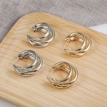 1 Pair Classic Style Geometric Plating Alloy Earrings