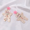 1 Pair Classic Style Geometric Santa Claus Snowflake Alloy Drop Earrings Ear Studs