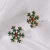 1 Pair Classic Style Geometric Santa Claus Snowflake Alloy Drop Earrings Ear Studs