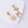 1 Pair Classic Style Geometric Santa Claus Snowflake Alloy Drop Earrings Ear Studs