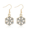 1 Pair Classic Style Geometric Santa Claus Snowflake Alloy Drop Earrings Ear Studs