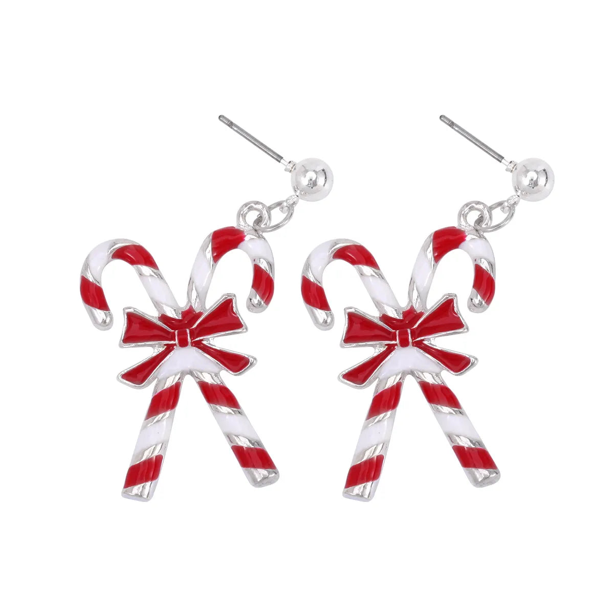 1 Pair Classic Style Geometric Santa Claus Snowflake Alloy Drop Earrings Ear Studs