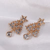 1 Pair Classic Style Geometric Santa Claus Snowflake Alloy Drop Earrings Ear Studs