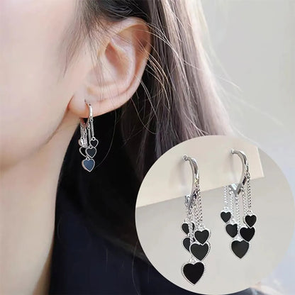 1 Pair Classic Style Heart Shape Plating Alloy Earrings