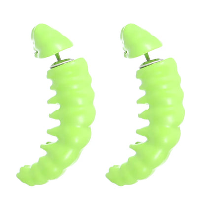 1 Pair Classic Style Insect Caterpillar Stoving Varnish Alloy Ear Studs